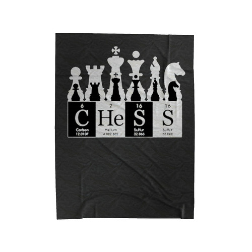 Chess Periodic Velveteen Blanket
