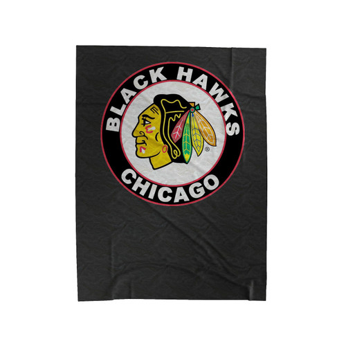 Chicago Blackhawks Club Logo Velveteen Blanket
