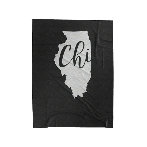 Chicago Chi Illinois State Velveteen Blanket
