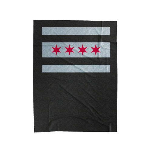 Chicago City Flag Velveteen Blanket