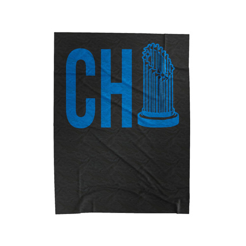 Chicago Cubs Chicago Baseball Ch North Side Champions Trophy Velveteen Blanket