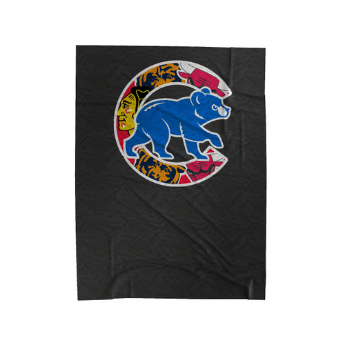 Chicago Cubs Chicago Teams Bulls Bears Blackhawks New Velveteen Blanket