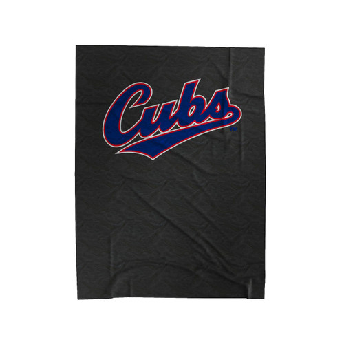 Chicago Cubs Jersey Logo Velveteen Blanket