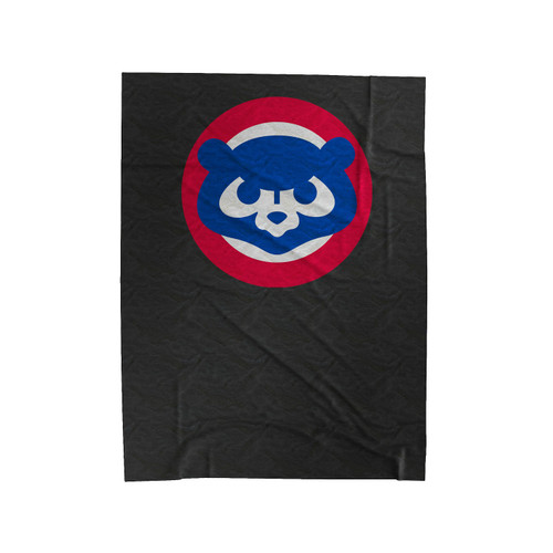 Chicago Cubs Vintage Logo Old School Throwback Baseball Golden State Velveteen Blanket