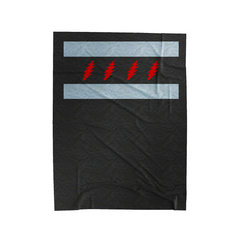 Chicago Flag X Dead & Grateful Velveteen Blanket
