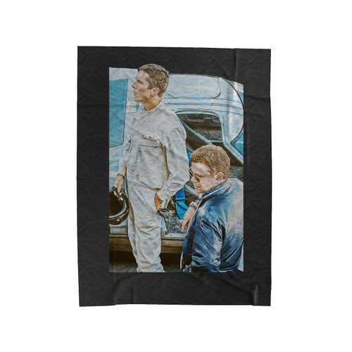 Christian Bale & Matt Damon Ford V Ferrari Velveteen Blanket