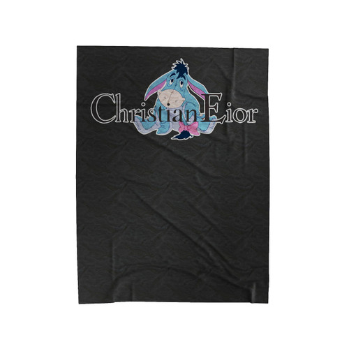 Christian Eior Funny Spoof Eeyore Velveteen Blanket