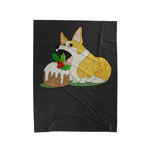 Christmas Corgi Velveteen Blanket