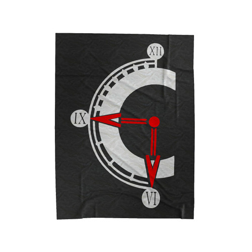 Chrono Trigger Clock Velveteen Blanket