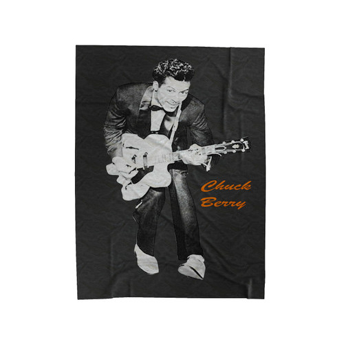 Chuck Berry Guitar Rock Velveteen Blanket