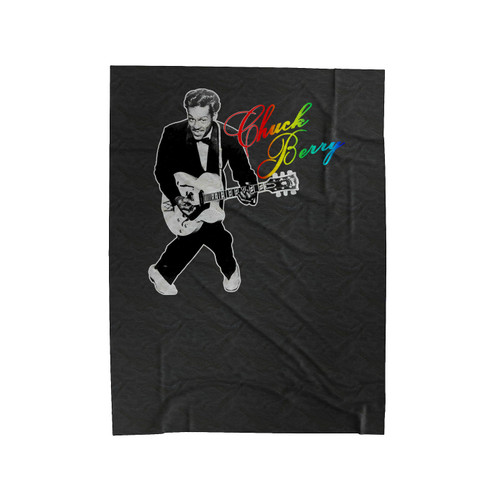 Chuck Berry Rip Rock 'N' Roll Guitar Music Velveteen Blanket