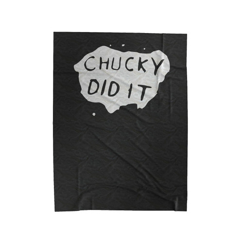 Chucky Did It Velveteen Blanket