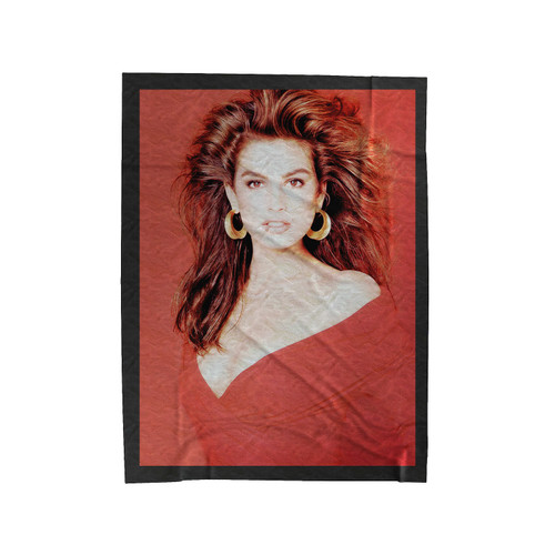 Cindy Crawford Red Velveteen Blanket