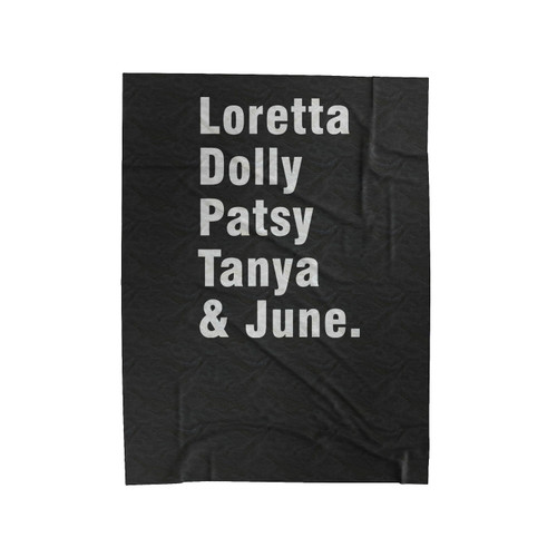 Classic Country Loretta Lynn Dolly Parton Patsy Cline Tanya Tucker June Carter Simply Southern Country Music Velveteen Blanket