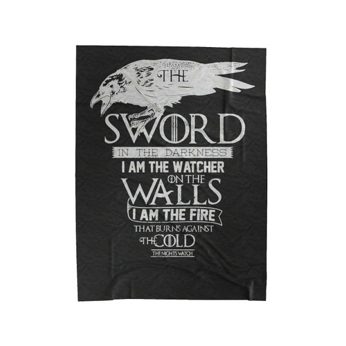 Clearance Game Of Thrones Night's Watch Oath Velveteen Blanket