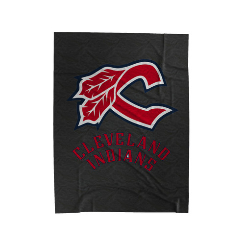 Cleveland Indians Club Logo Velveteen Blanket