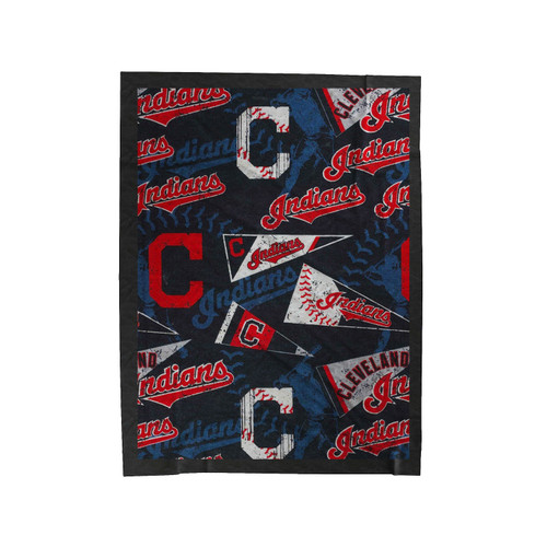 Cleveland Indians Logo Vintage Velveteen Blanket