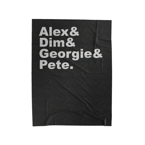 Clockwork Orange Themed Helvetica List Velveteen Blanket