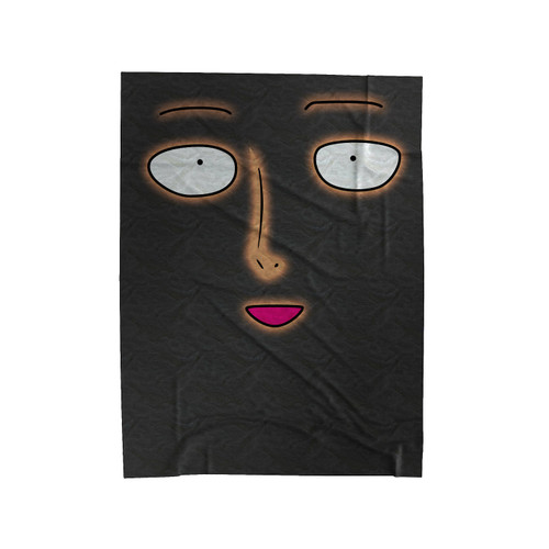 Close Up Saitama Face Velveteen Blanket