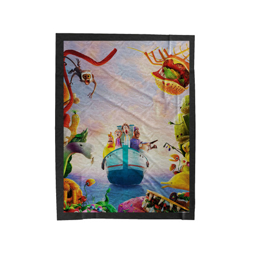 Cloudy With A Chance Of Meatballs Velveteen Blanket