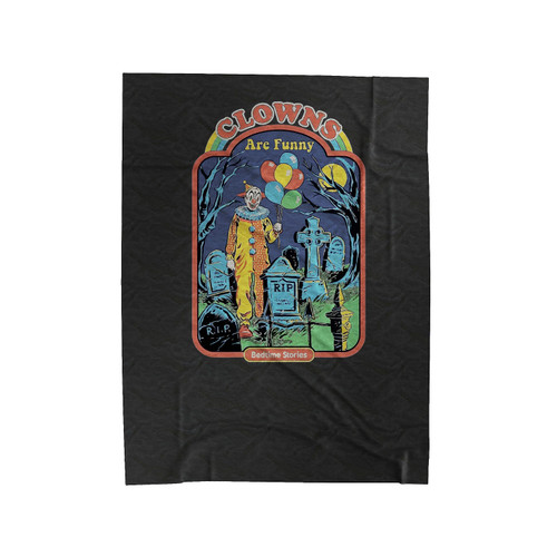 Clowns Are Funny Pendant Velveteen Blanket
