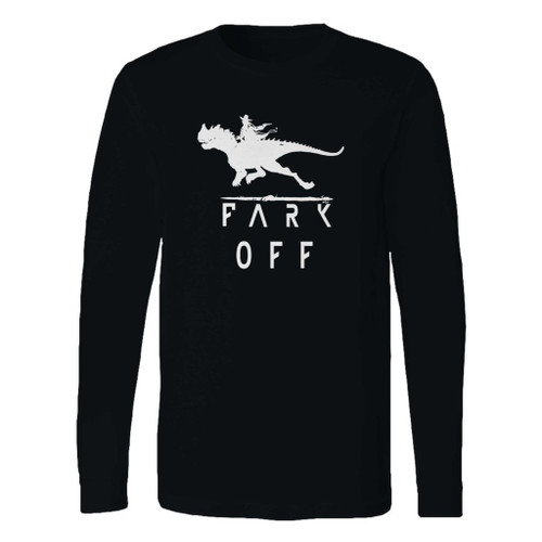 This classic fit fark off and survive long sleeve shirt is casually elegant and very comfortable. With fine quality print to make one stand out, it's a perfect fit for every occasion.