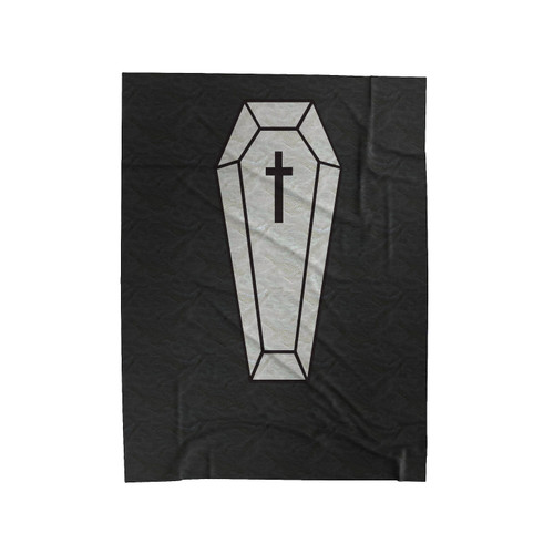 Coffin Gothic Goth Velveteen Blanket
