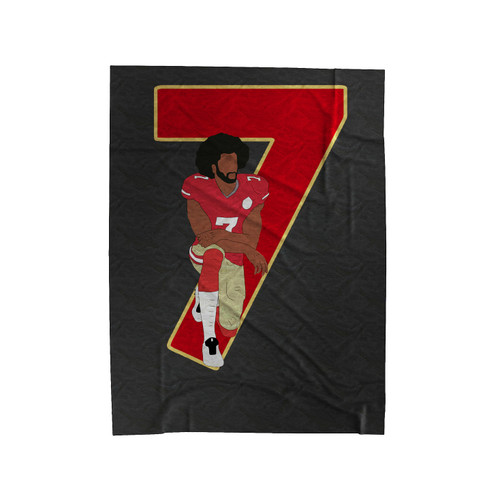 Colin Kaepernick Kneeling Velveteen Blanket
