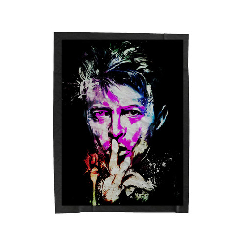 Colorful Bowie Velveteen Blanket