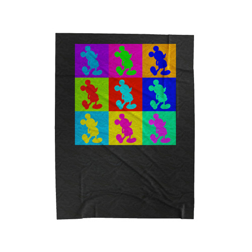 Colorful Mickey Mickey Mouse Mickey Mouse Disney Family Disney Velveteen Blanket