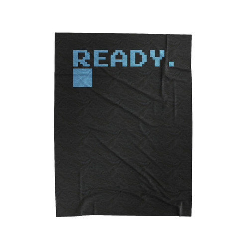 Commodore C64 Micro Computer Ready Logo Velveteen Blanket