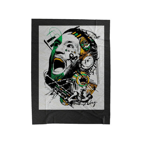 Conor Mcgregor Notorious Art Ireland Velveteen Blanket