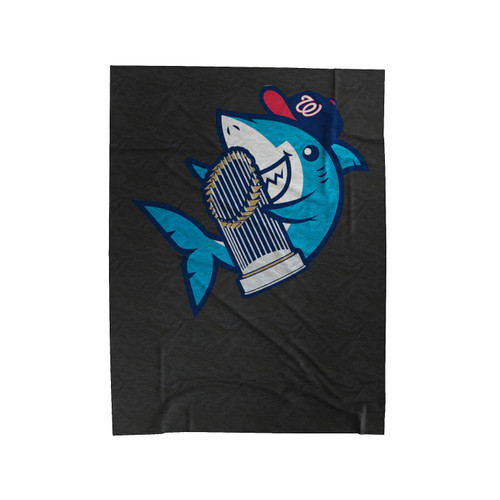 Cool Baby Shark Gerardo Parra World Series Velveteen Blanket Cool Baby Shark Gerardo Parra World Series Velveteen Blanket