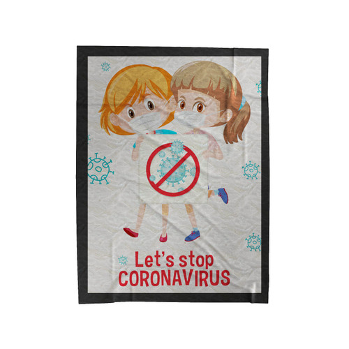 Coronavirus 1 Velveteen Blanket