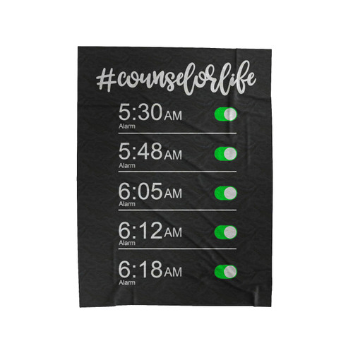 Counselor Life School Counselor Velveteen Blanket