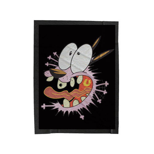 Courage The Cowardly Dog Velveteen Blanket