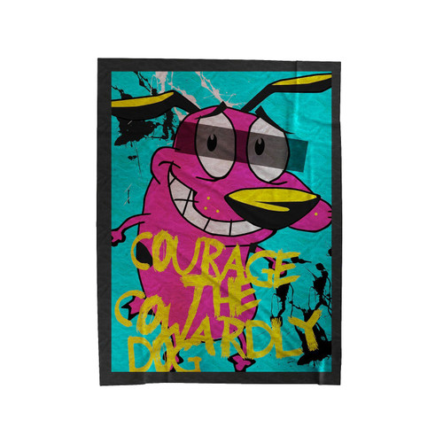 Courage The Cowardly Dog Smile Velveteen Blanket