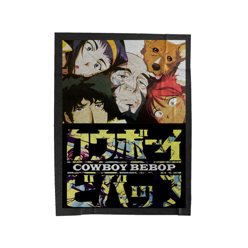 Cowboy Bebop Characters Face Velveteen Blanket