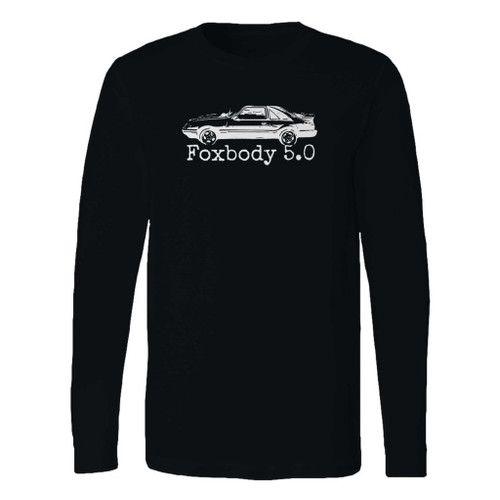 This classic fit foxbody muscle car 5 long sleeve shirt is casually elegant and very comfortable. With fine quality print to make one stand out, it's a perfect fit for every occasion.