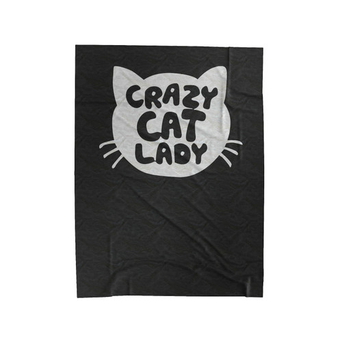 Crazy Cat Lady Cool New Velveteen Blanket