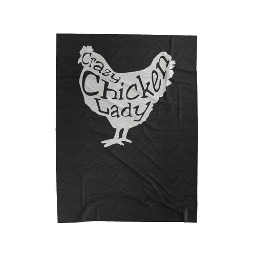 Crazy Chicken Lady Special Velveteen Blanket
