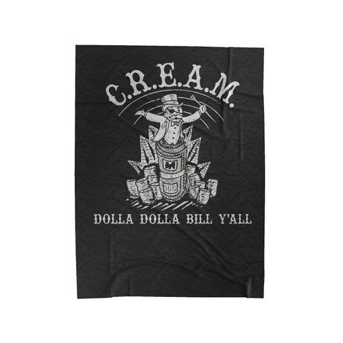Cream Dolla Dolla Bill Y'All Velveteen Blanket