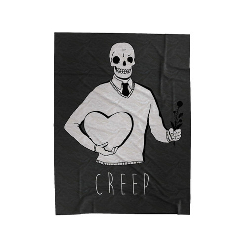 Creep Goth Punk Illustration Velveteen Blanket