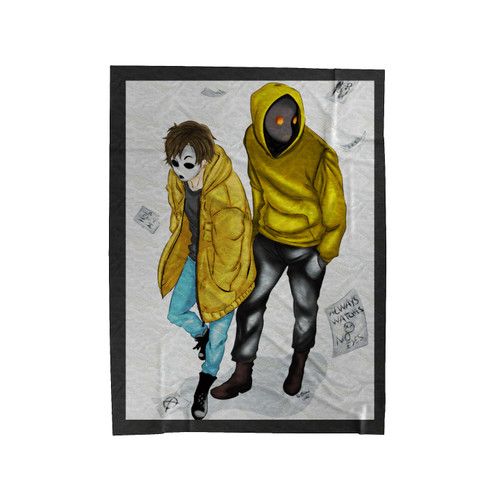 Creepypasta Pullover Velveteen Blanket
