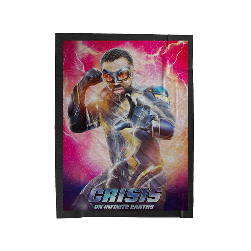 Crisis On Infinite Earths Black Lightning Velveteen Blanket