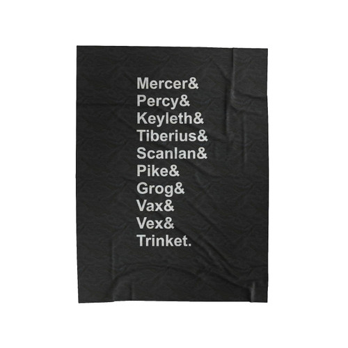 Critical Role Fan Made Velveteen Blanket
