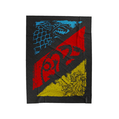 Crossed Sigils Velveteen Blanket