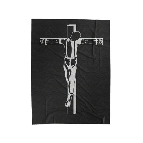 Crucified Skin Ringer Velveteen Blanket