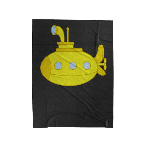Cute Little Yellow Submarine Velveteen Blanket