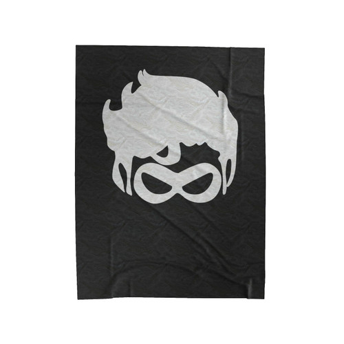 Cute Superhero Little Bro Velveteen Blanket